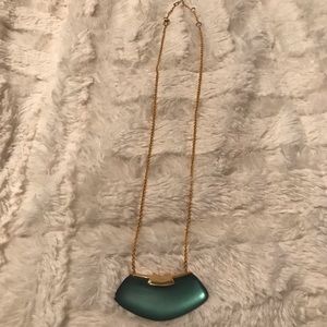 Alexis Bittar Turquoise Gold Pendant Necklace